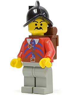 LEGO Minifigure-Imperial Armada - Red - Backpack-Pirates / Pirates I / Imperial Armada-PI077-Creative Brick Builders